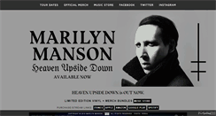 Desktop Screenshot of marilynmanson.com