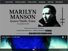 Tablet Screenshot of marilynmanson.com